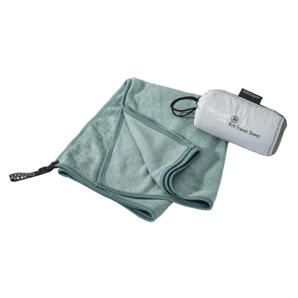 Ręcznik turystyczny Cocoon Eco Travel Towel Lyocell M zielony