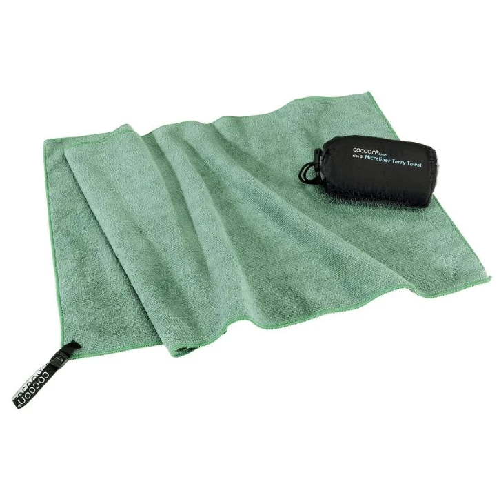 Ręcznik Cocoon Microfiber Towel - Terry, S, zielon