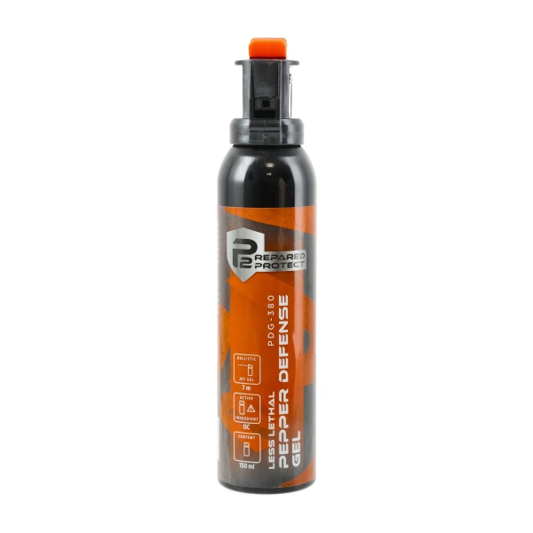 Gaz pieprzowy P2P PDG-380 żel 150 ml – precyzyjny strumień do 7 m