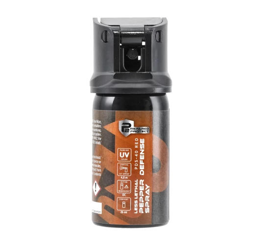 Gaz pieprzowy P2P PDS-40 RED UV stożek 26 ml | Samoobrona