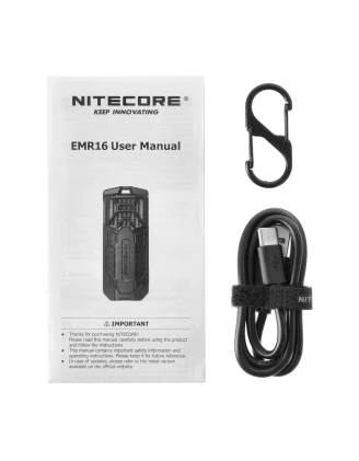 Nitecore EMR16 Czarny - Przenośny Odstraszacz Komarów USB-C | imag24.pl