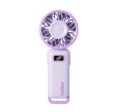 DiveBlues Fanzy D6036 Fioletowy - Składany Wentylator Przenośny 3600 mAh