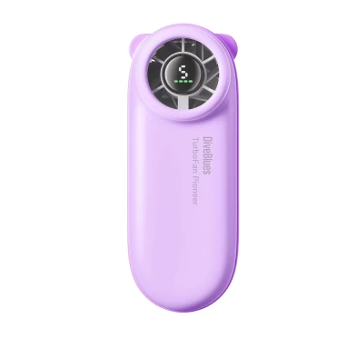 Wentylator przenośny DiveBlues TurboBear D5041 Fioletowy – 4000 mAh, USB-C, do 16h | imag24.pl