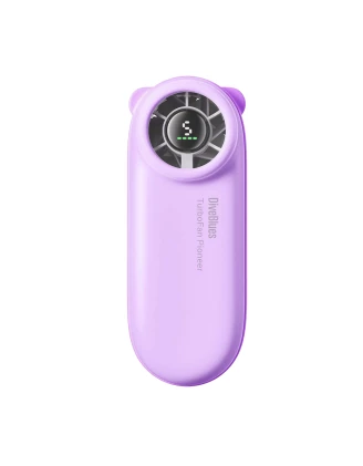Wentylator przenośny DiveBlues TurboBear D5041 Fioletowy – 4000 mAh, USB-C, do 16h | imag24.pl
