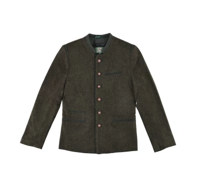 Marynarka Wełniana OS-Trachten Bavarian Jacket Slim Fit Oliwkowa - imag24.pl