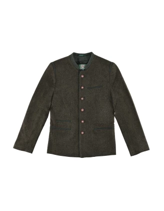 Marynarka Wełniana OS-Trachten Bavarian Jacket Slim Fit Oliwkowa - imag24.pl