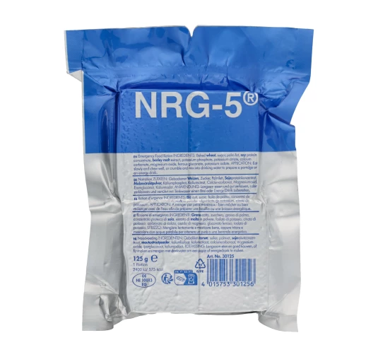 Racja Awaryjna NRG-5 125g 575 kcal - Wegańska, Długoterminowa | imag24.pl