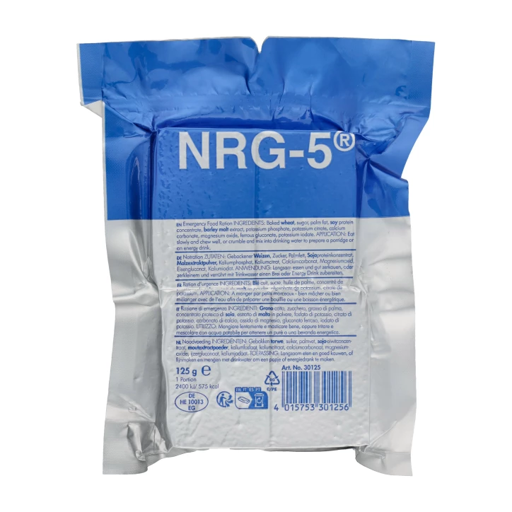 Racja Awaryjna NRG-5 125g 575 kcal - Wegańska, Długoterminowa | imag24.pl