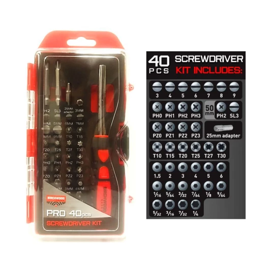Zestaw wkrętaków rusznikarskich Birchwood Casey Pro Kit 40 szt.