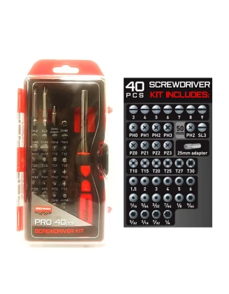 Zestaw wkrętaków rusznikarskich Birchwood Casey Pro Kit 40 szt.