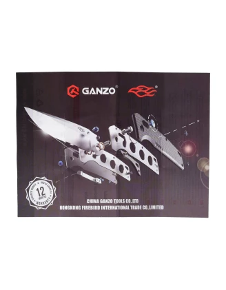 Nóż składany Ganzo G6804-GY Drop Point G10 EDC 57 HRC | imag24.pl