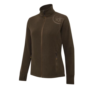 Bluza Polarowa Damska Beretta HP Logo Full Zip Brązowa M - Myślistwo, Trekking | imag24.pl