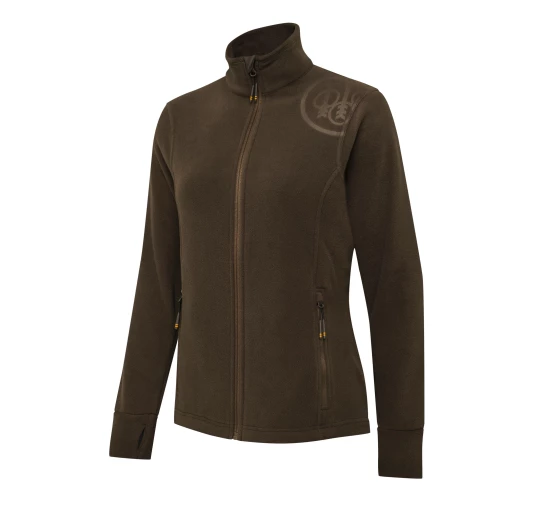 Bluza Polarowa Damska Beretta HP Logo Full Zip Brązowa M - Myślistwo, Trekking | imag24.pl