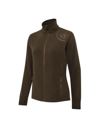 Bluza Polarowa Damska Beretta HP Logo Full Zip Brązowa M - Myślistwo, Trekking | imag24.pl