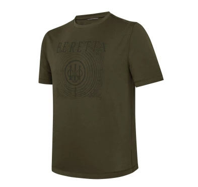Koszulka Męska Beretta FIR Ciemnooliwkowa M | 100% Bawełna 180g/m² | imag24.pl