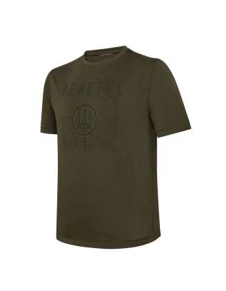 Koszulka Męska Beretta FIR Ciemnooliwkowa M | 100% Bawełna 180g/m² | imag24.pl