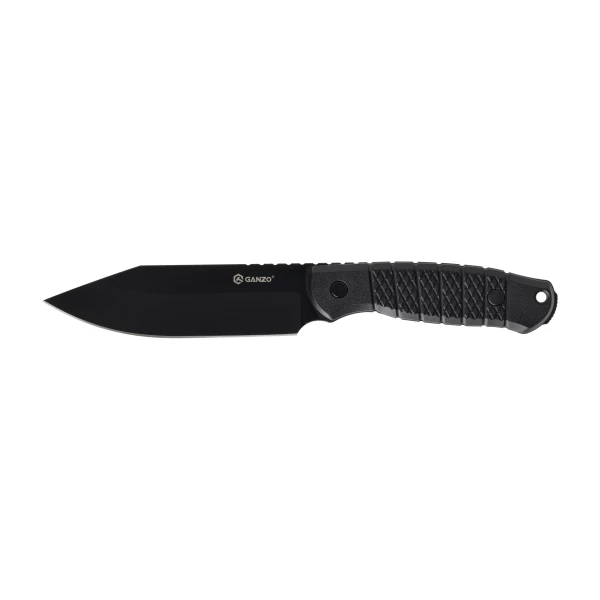 Nóż z głownią stałą Ganzo G808B-BK Drop Point 8Cr14MoV Full Tang
