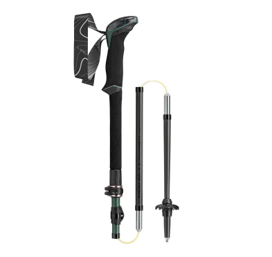 LEKI Makalu FX Carbon Kije Trekkingowe Składane 110-130 cm Zielone