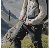 LEKI Makalu Lite AS – Kije Trekkingowe z Amortyzacją 90-125 cm Srebrne