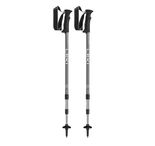 LEKI Voyager Kije Trekkingowe 110-145 cm Szare - imag24.pl