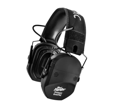 RealHunter Active ProSHOT QuadTAC Aktywne Ochronniki Słuchu SNR 27 dB Czarne