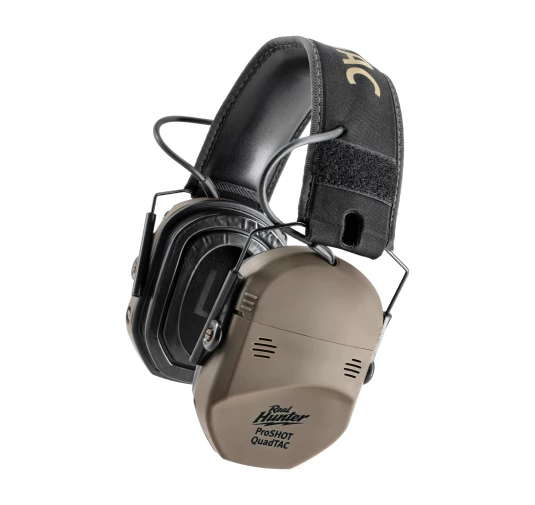 RealHunter Active ProSHOT QuadTAC FDE - Aktywne Ochronniki Słuchu SNR 27 dB