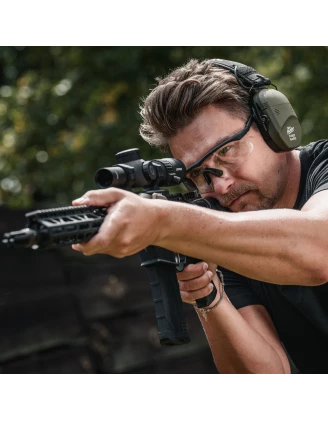 Ochronniki Słuchu Aktywne RealHunter Active ProSHOT QuadTAC SNR 27 dB Oliwkowe - imag24.pl