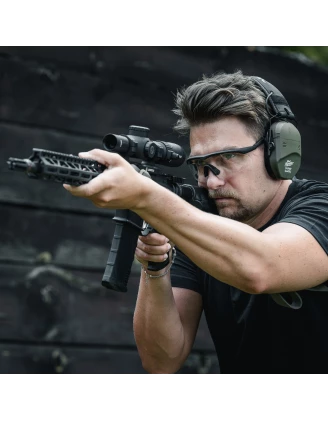 Ochronniki Słuchu Aktywne RealHunter Active ProSHOT QuadTAC SNR 27 dB Oliwkowe - imag24.pl