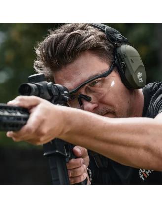 Ochronniki Słuchu Aktywne RealHunter Active ProSHOT QuadTAC SNR 27 dB Oliwkowe - imag24.pl