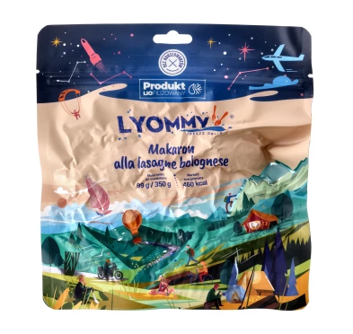 Lyommy Makaron A'la Lasagne Bolognese Liofilizowany 350 g | imag24.pl