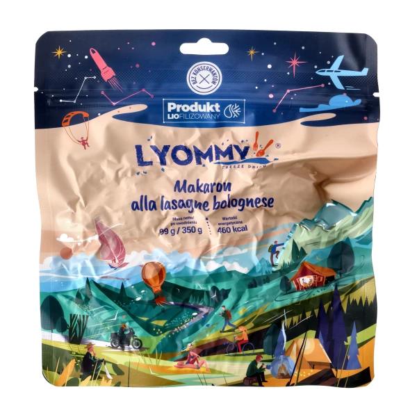 Lyommy Makaron A'la Lasagne Bolognese Liofilizowany 350 g