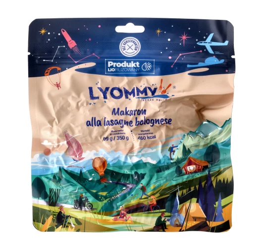 Lyommy Makaron A'la Lasagne Bolognese Liofilizowany 350 g | imag24.pl