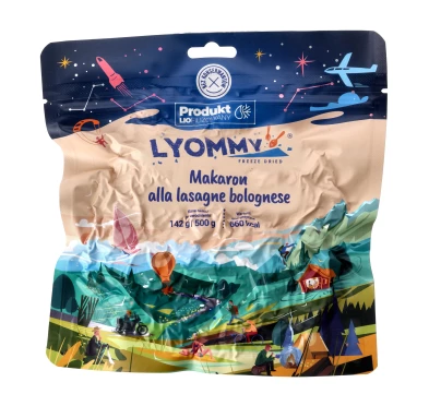 Lyommy Makaron A'la Lasagne Bolognese Liofilizowany 500g | imag24.pl