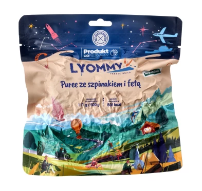 Lyommy Puree Szpinak Feta 500g - Liofilizat Turystyczny | imag24.pl