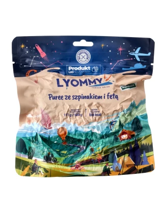 Lyommy Puree Szpinak Feta 500g - Liofilizat Turystyczny | imag24.pl