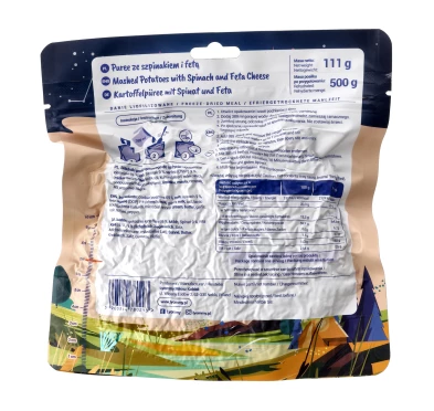 Lyommy Puree ze Szpinakiem i Fetą - Liofilizowane Danie 500g