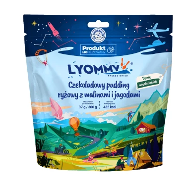 Lyommy Pudding Ryżowy Czekolada Maliny Jagody 97g | Imag24.pl