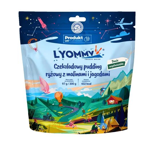 Lyommy Pudding Ryżowy Czekolada Maliny Jagody 97g | Imag24.pl