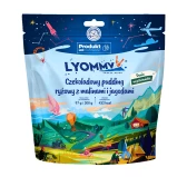 Lyommy Pudding ryżowy z czekoladą, malinami i jagodami 97 g (300 g po przyg.)