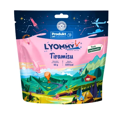Liofilizowane Tiramisu Lyommy 60 g - Gotowy Deser Outdoor | imag24.pl