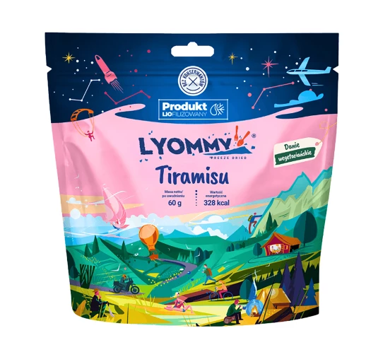 Liofilizowane Tiramisu Lyommy 60 g - Gotowy Deser Outdoor | imag24.pl