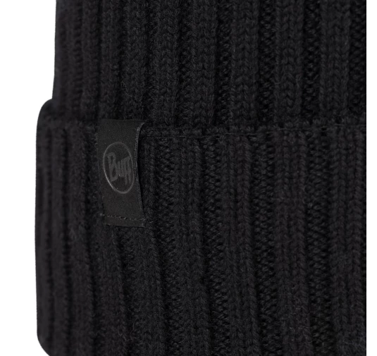 Czapka Zimowa BUFF Norval Merino Wool Knitted Hat - Czarna