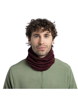 BUFF Komin Merino Wool 500g/m² Solid Garnet - Ciepło na Outdoor | imag24.pl