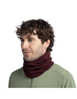 BUFF Komin Merino Wool 500g/m² Solid Garnet - Ciepło na Outdoor | imag24.pl