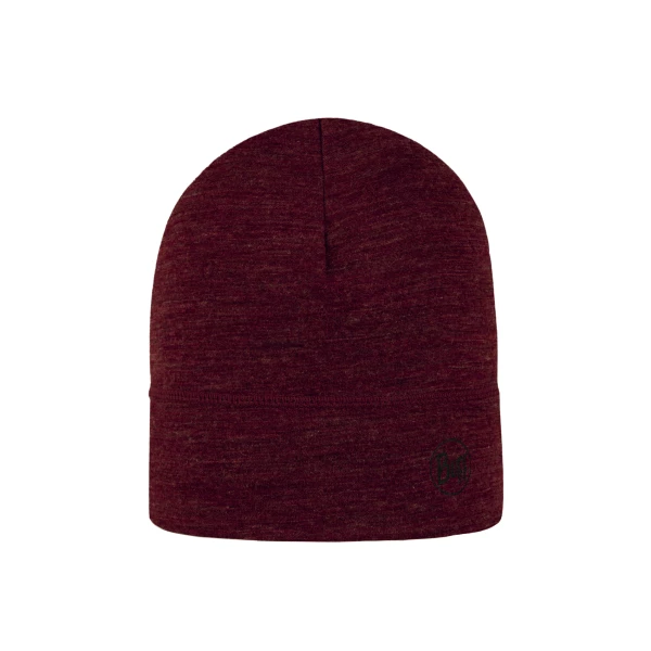 Czapka BUFF Merino Lightweight Beanie 125g/m² Solid Garnet Czapka BUFF Merino Lightweight Beanie 125g/m² Solid Garnet
