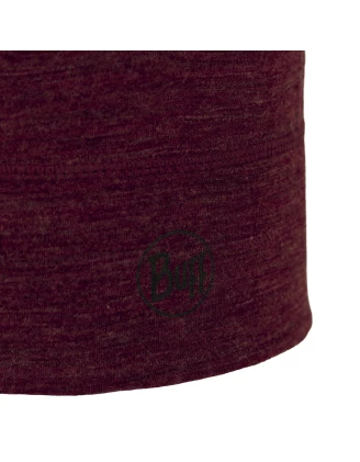 Czapka BUFF Merino Lightweight Beanie 125g/m² Solid Garnet | imag24.pl