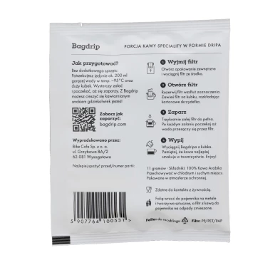 Kawa Bagdrip Decaf – Saszetka Jednorazowa z Filtrem