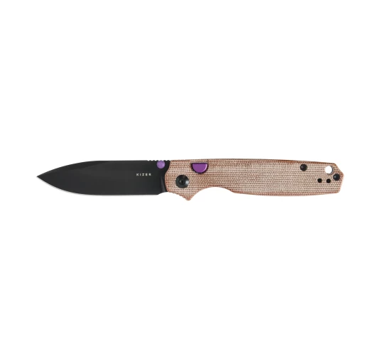 Nóż składany Kizer Pokiman BLL V3789BDA1 – AEB-L, Micarta, EDC
