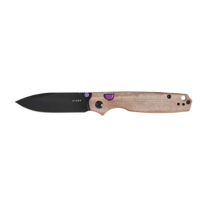 Nóż składany Kizer Pokiman BLL V3789BDA1 – AEB-L, Micarta, EDC