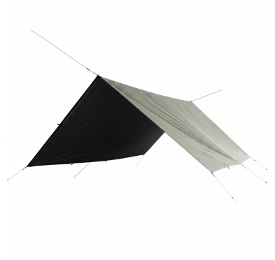 Tarp TigerWood T2 3x3 Oliwkowo-Czarny – Płachta Biwakowa | imag24.pl